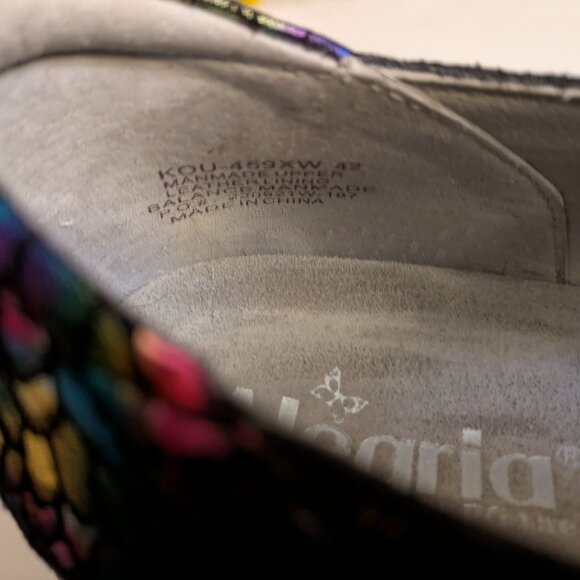 NEW Alegria Kourtney Minnow Rainbow Mary Jane Shoes, size 42 / US women’s 11.5 - Picture 4 of 5